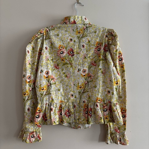 NWT Batsheva x Laura Ashley Grace Blouse in Witton Floral Sz 10 - Picture 7 of 15